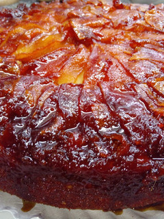 Una foto de Torta invertida de manzana