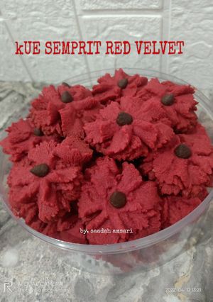 Foto resep Kue Semprit Red velvet