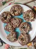 Donas de avena, coco y manzana
