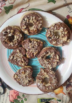 Una foto de Donas de avena, coco y manzana