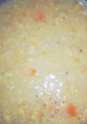 صورة لوصفة شوربه عدس مع شوفان وجزر 🥄 🍜 🍜 🍜 🥕 🥕