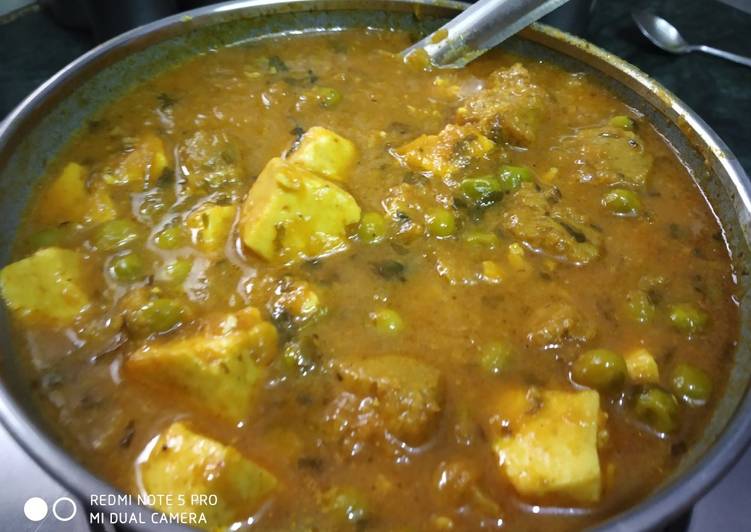 Paneer,Matar and soya nugget