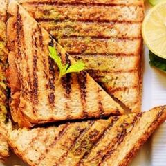 Aloo Grilled Bread Sandwich A picture of Aloo Grilled Bread Sandwich.