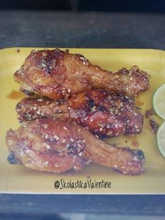 Foto resep Simple Caramelized Honey Garlic Drumstick