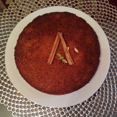 A picture of Almond Honey Spice Cake.