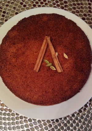 A picture of Almond Honey Spice Cake.