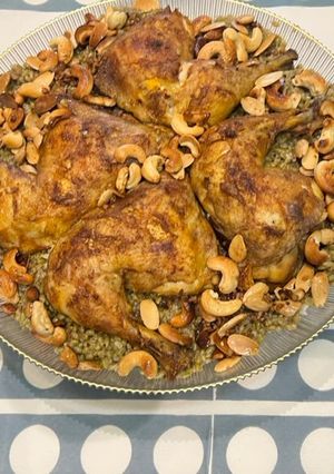 صورة لوصفة فريكة بالدجاج مع رز