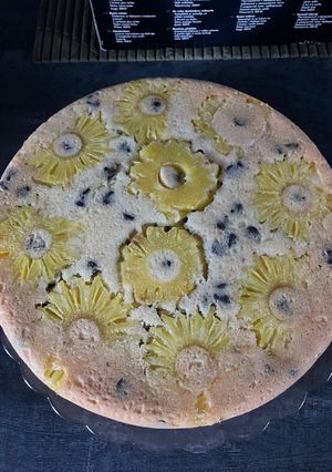 Une photo de Gâteau au yaourt à l’ananas victoria