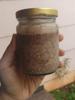 Foto resep Choco cranberry overnight oatmeal (diet)