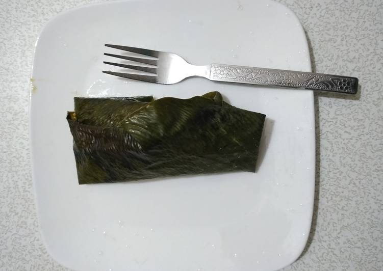 Recipe of Super Quick Homemade Moimoi elewe (moimoi wrapped in leaf)