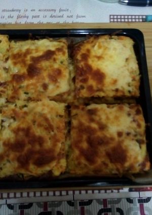 O poză a rețetei Lasagnia cu foi din legume.