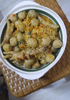 Foto resep Seblak mie baso ceker cetar
