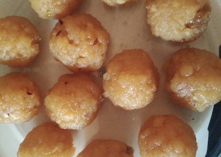 Easiest Way to Make Any-night-of-the-week Boondi ladoo