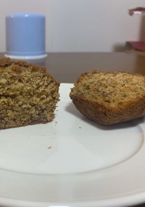 A picture of Banana crumb muffins.