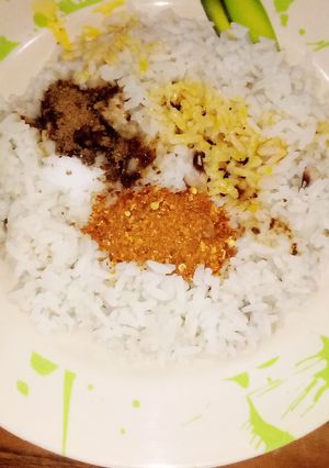 Shinkafa da manja ainihin hoton girkin