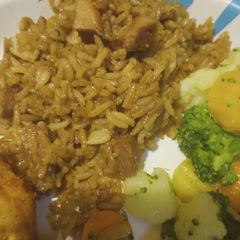 A picture of Leftover Rice with Spam 2023.