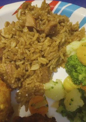 A picture of Leftover Rice with Spam 2023.