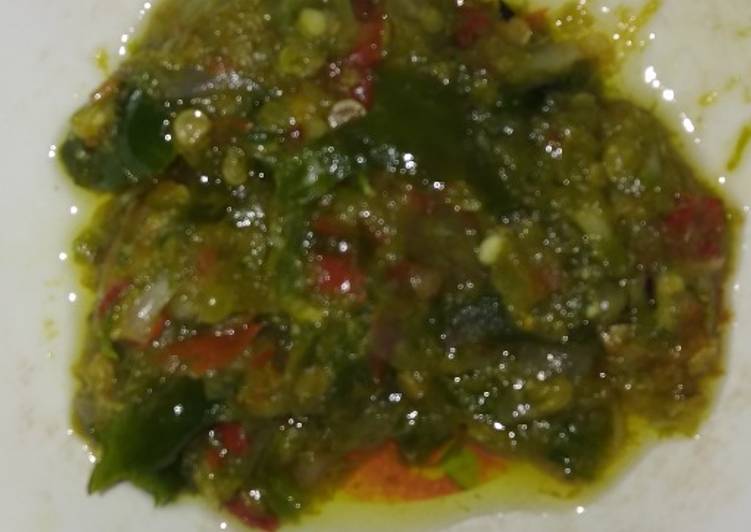 Sambel cabe ijo jeletot