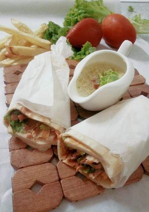 A picture of Chicken shawarma #cookpadRamadan.