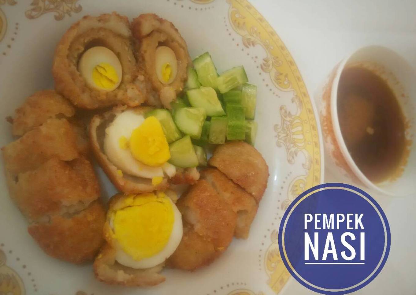 Pempek nasi ebi