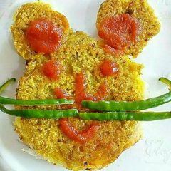 A picture of Dal toast.
