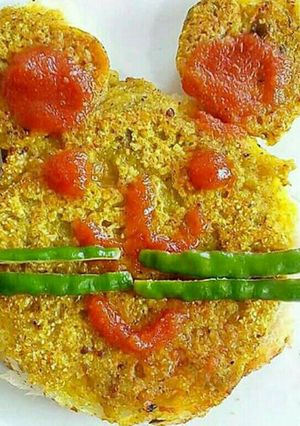 A picture of Dal toast.