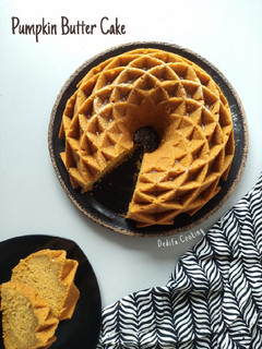 Foto resep 329. Pumpkin Butter Cake (Butter Cake Labu)