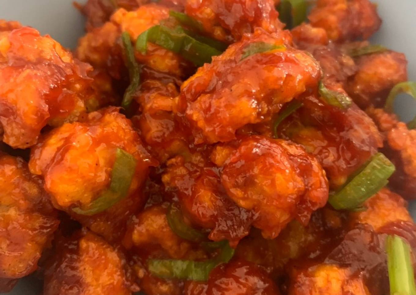 Korean Chicken Popcorn (Ayam Popcorn Saus Korea)