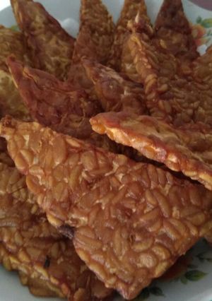 Foto resep 097. Tempe goreng. Pelengkap soto
