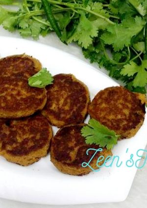 A picture of Hyderabadi Shami Kababs.