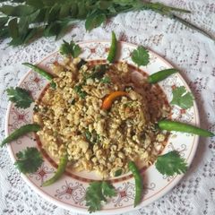 A picture of Egg Bhurji with a Twist.