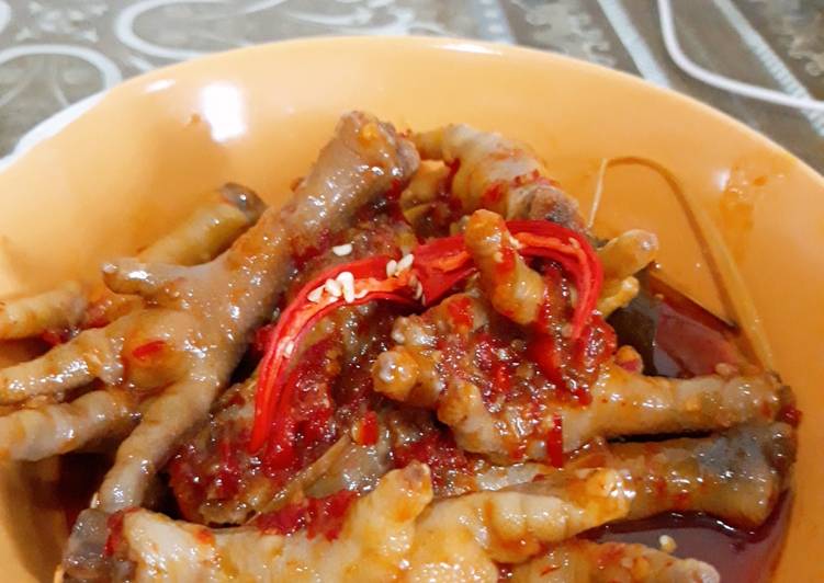 Resep Ceker setan sambal balado Anti Gagal