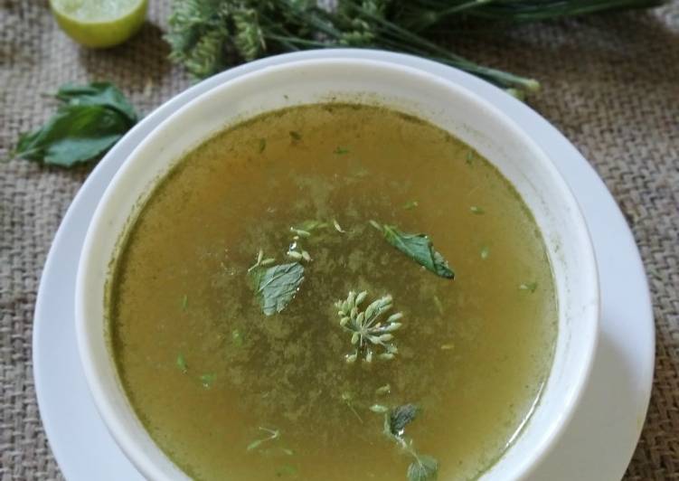 Fennel and mint soup
