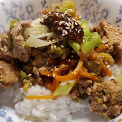 A picture of My Teriyaki Turkey Rice Bowl.