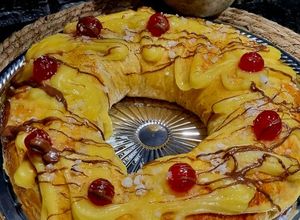 Una foto de Rosca de Reyes Rellena ❤️