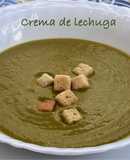 Crema de lechuga y otras verduras