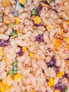A picture of Macaroni salad.