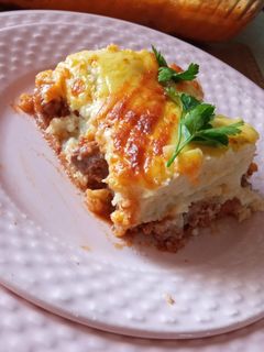 صورة لوصفة عصيدة البطاطا مع المرڤاز 😋في الفرن 👌