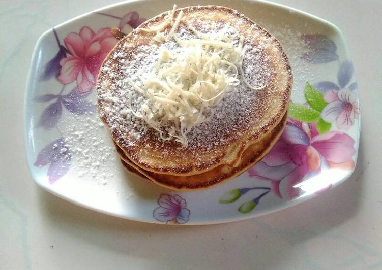 Cara mengolah Simple pancake😍😍 , Enak Banget