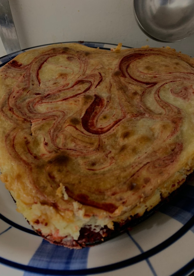 Una foto de Brownie de red velvet