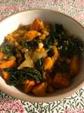 Slow herby squash and beans - vegan