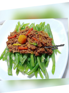 Foto resep "Buncis Tumis Ayam Suir"