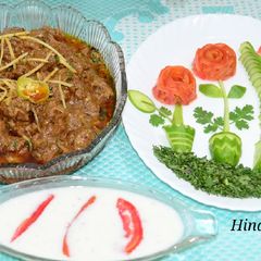 A picture of Mutton krahi.