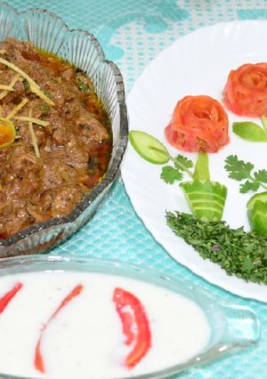 A picture of Mutton krahi.