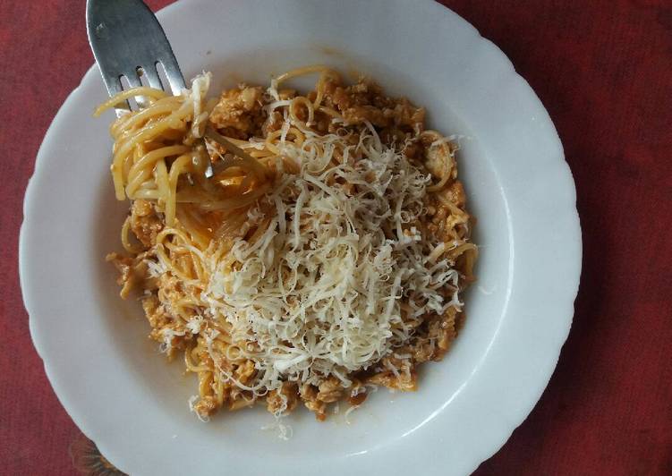 Resep spaghetti saos barbeque oleh Arum Damar Cookpad