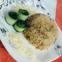 Chicken &veg rice😋 A picture of Chicken &veg rice😋.