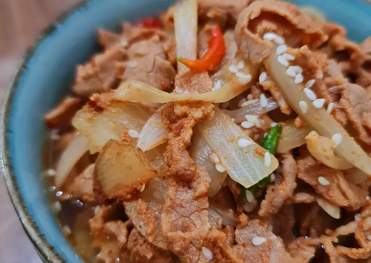 Siap Saji Beef Korean Bulgogi Spicy Praktis Enak