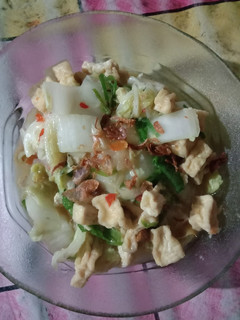 Foto resep Tumis sawi tahu putih