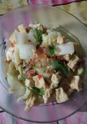 Foto resep Tumis sawi tahu putih