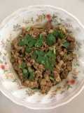 “หมูสับผัดซีอิ๊ว”